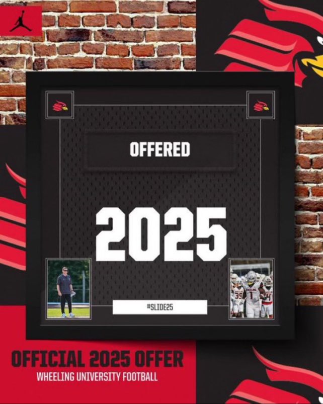 porter3x's tweet photo. After a great conversation with @LBcoachsmith I’m blessed to announce I’ve received my 4th offer from @WheelingU_FB  

@CoachChuck06 @PH_Athletics @wpialsportsnews @WPIAL_Insider https://t.co/zxkyQjUUAu