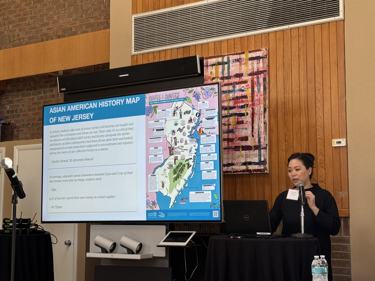 Our Co-E.D. Roslyne Shiao spoke about how we're writing AAPI communities back into our state's history at the 2024 New Jersey History Conference, hosted by <a href="/OfficialNJHC/">NJHC</a>, #RevNJ , &amp; <a href="/Eagleton_RU/">Eagleton Institute of Politics</a>. Find resources including our map of AAPI history in NJ at teachasianamericanstories.org.