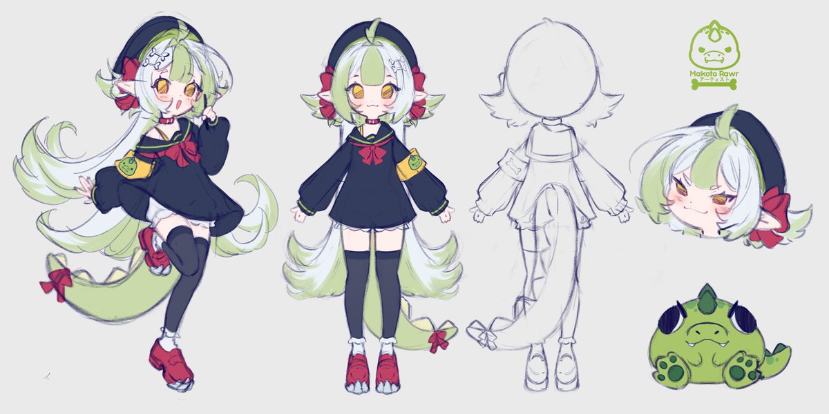 New outfit for my OC! ✨💚🎀