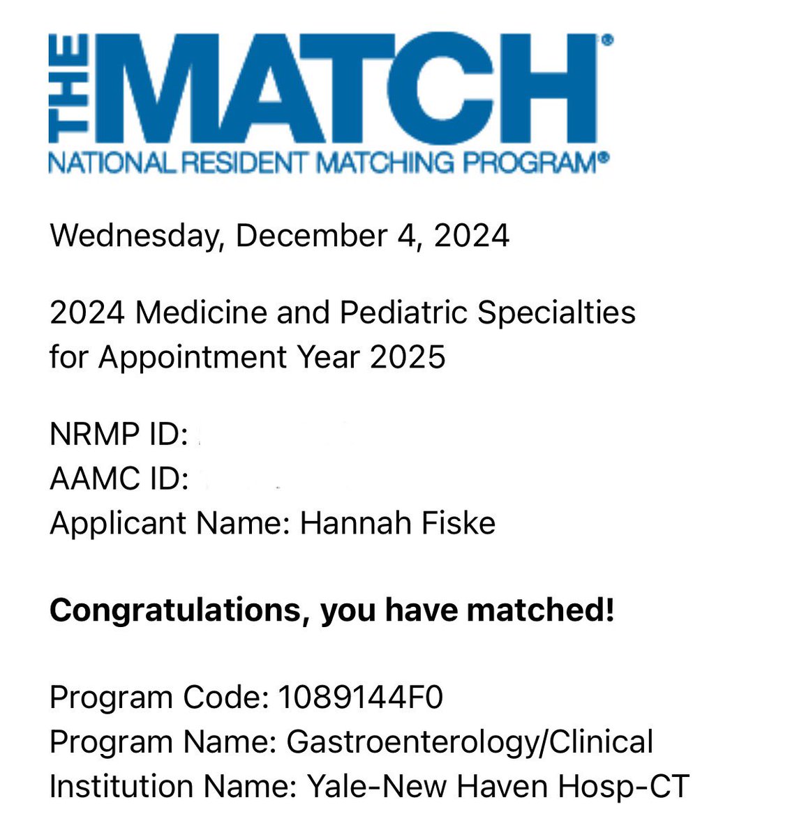 Hannah Fiske Goodrich, MD (@hannahwfiske) on Twitter photo Absolute dream come true to have matched at Yale for GI fellowship - I’m going to be a gastroenterologist!!!!! <a href="/YaleDigestive/">Yale Digestive Diseases</a>
Beyond thankful to all of my mentors, wouldn’t be here without you💙💙
<a href="/DrSamirAShah1/">@Dr. Samir A Shah</a> Absolute dream come true to have matched at Yale for GI fellowship - I’m going to be a gastroenterologist!!!!! <a href="/YaleDigestive/">Yale Digestive Diseases</a>
Beyond thankful to all of my mentors, wouldn’t be here without you💙💙
<a href="/DrSamirAShah1/">@Dr. Samir A Shah</a>