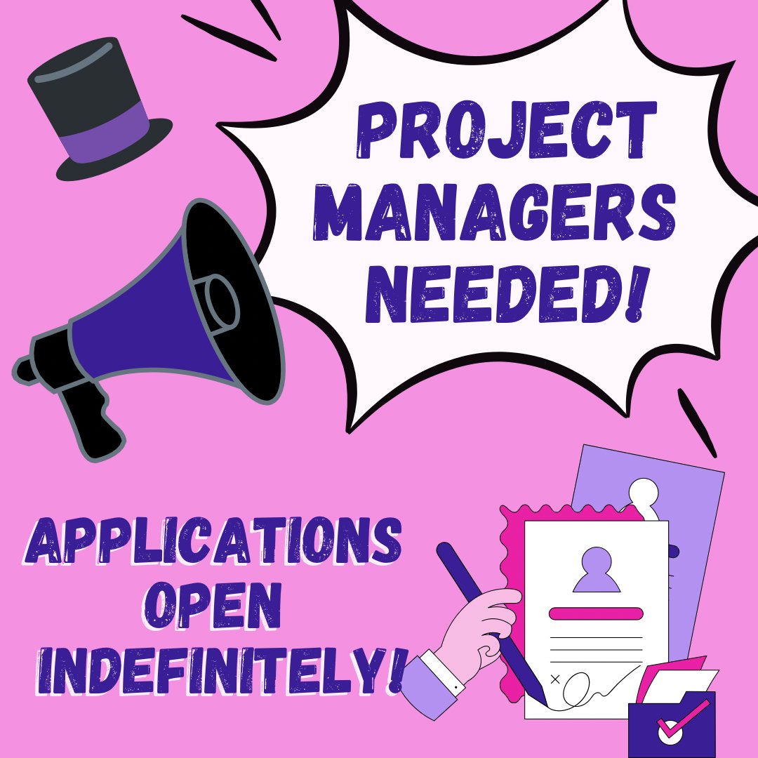 PeanutAlleyActs's tweet image. The Peanut Gallery is looking for project managers!

If you’d like to help out and think you’re a fit for one of the needed roles, please fill out the form! Project experience is *not* a requirement, so it&apos;s worth a shot to apply!

Form: docs.google.com/forms/d/e/1FAI…

#Bettelion