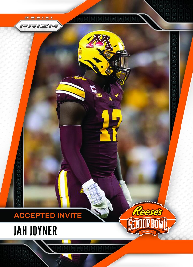 Reese's Senior Bowl (@seniorbowl) on Twitter photo It’s OFFICIAL! DL Jah Joyner <a href="/Jahjoyner2/">Jah</a> from <a href="/GopherFootball/">Minnesota Football</a> accepted his invite to the 2025 Reese's Senior Bowl!!! #RTB #SkiUMah #Gophers #BestOfTheBest #TheDraftStartsInMOBILE™️
@JimNagy_SB <a href="/PaniniAmerica/">Panini America</a> #RatedRookie It’s OFFICIAL! DL Jah Joyner <a href="/Jahjoyner2/">Jah</a> from <a href="/GopherFootball/">Minnesota Football</a> accepted his invite to the 2025 Reese's Senior Bowl!!! #RTB #SkiUMah #Gophers #BestOfTheBest #TheDraftStartsInMOBILE™️
@JimNagy_SB <a href="/PaniniAmerica/">Panini America</a> #RatedRookie
