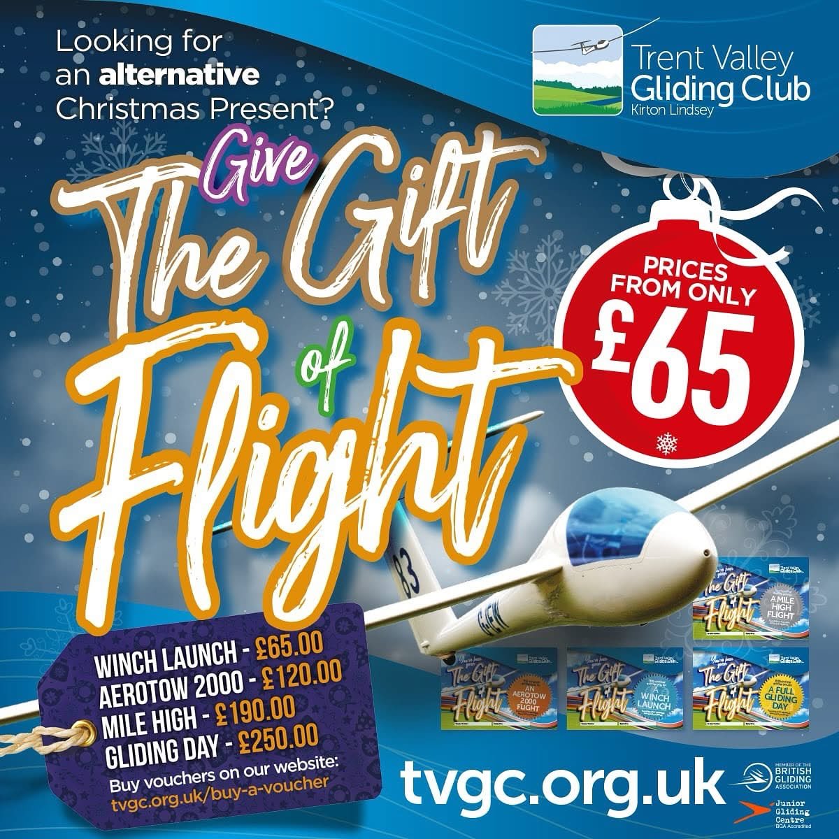 Looking for a Christmas gift with a difference? tvgc.org.uk/buy-a-voucher/