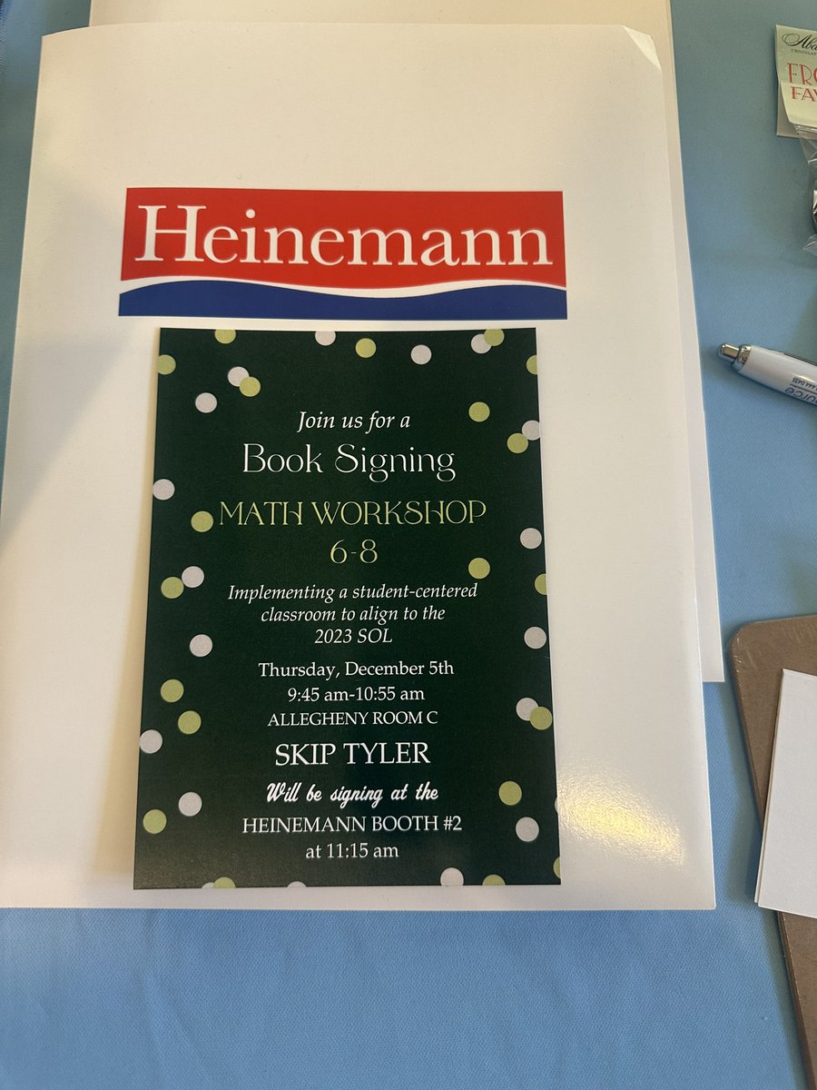 SkipTylerMath's tweet image. Always fills my soul presenting and sharing ways to create a student-centered classroom with @Rhoades4Science. 

Looking forward to presenting tomorrow about #MathWorkshop at #VASCD24. Come join me for the book signing!

@HeinemannPub 
@CTLGConsulting 
@VASCD
