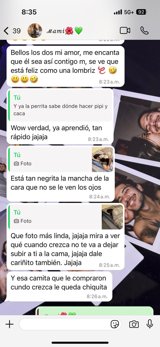 Mi mamá con Manuel, que sepan que lo ama