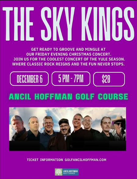 Party Time!
Ancil Hoffman Golf Course
6700 Tarshes Dr, Carmichael
December 6th 5-7pm
golfancilhoffman.com
