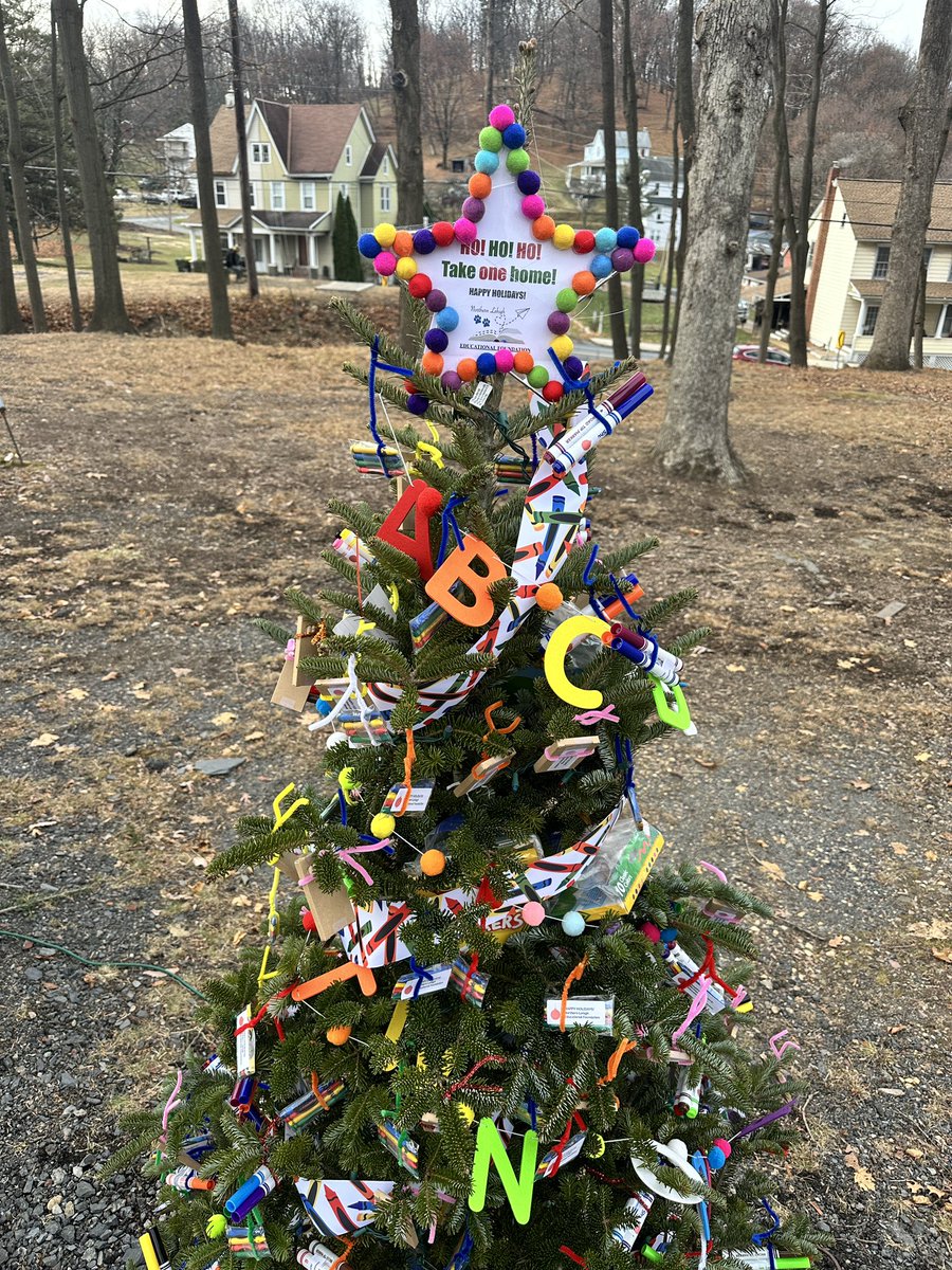 A huge thank you to the NLEF, Caring DAM Hearts, and Slatington Borough for making the Slatington Community Christmas Trees at Victory Park so special! The Education Foundation tree is filled with little gifts for kids, &amp; the event supports local veterans &amp; hurricane victims.