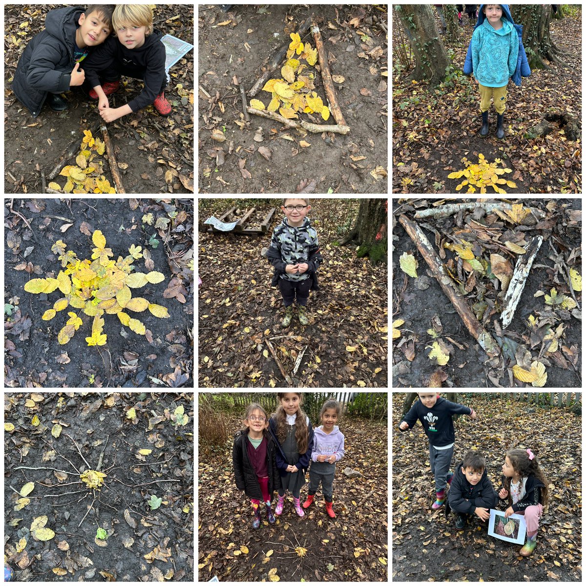 Sandfields_Pri's tweet photo. Dosbarth Angel taking part in the art-a-thon today by making their own environmental art in the forest. #sfpdosbarthangel #sfpearts #sfparticle29 https://t.co/As50KXK4wT