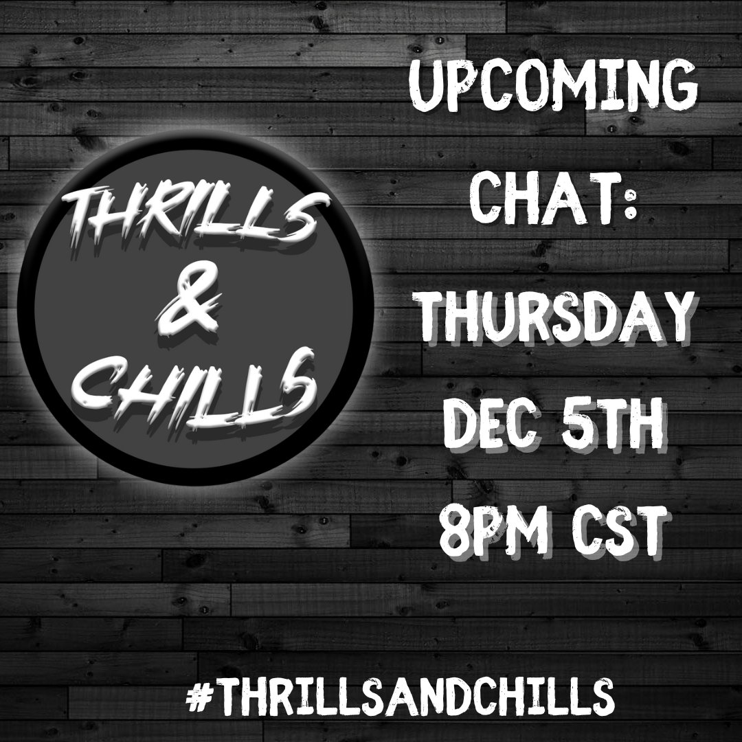 TobieCarter6190's tweet photo. Tomorrow is the #ThrillsandChills last chat of the year! Come hang out with me & @KellyMalacko as we talk about our *Favorites of the year*!
RT & Tag your #writingfriends!
#mystery #horror #thriller #suspense #writingcommunity #writing #amwriting #amediting #writers #authors https://t.co/zeHvuQOxvD
