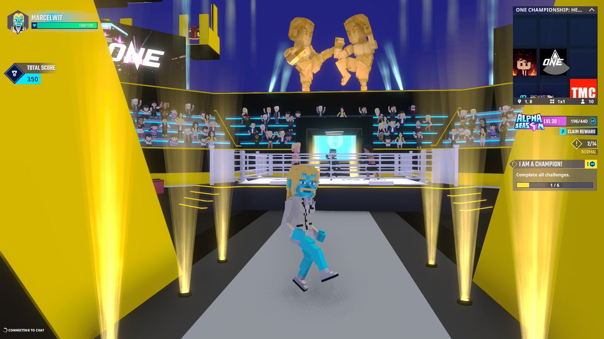MarcelWit's tweet photo. Entering the @ONEChampionship Stadium in Hero's Quest @TheSandboxGame. Time to become a legend! 🏟️🦸 https://t.co/IqcOfdyjr3 #TheSandbox #AlphaSeason4 #AS4SocialChallenge https://t.co/CHV7gTi1d5