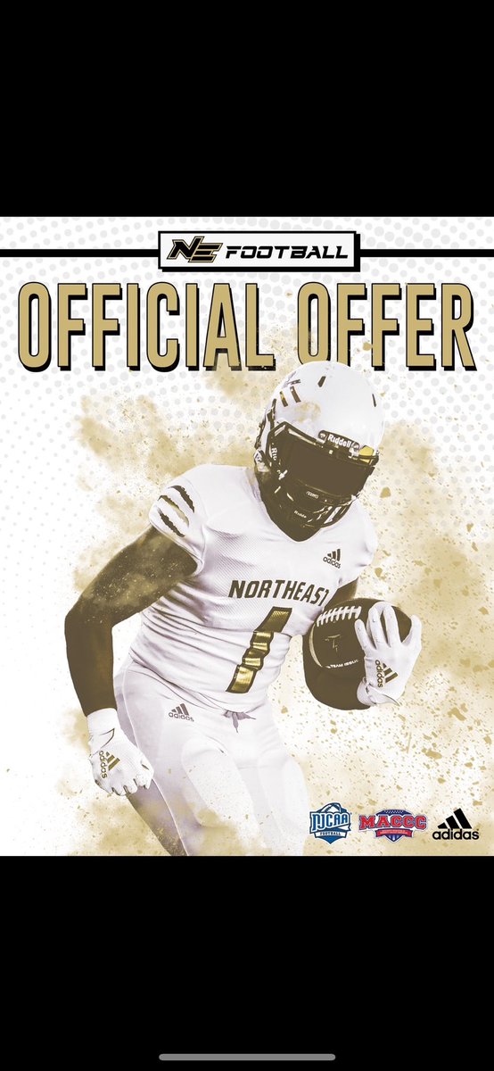 BaskinJerone's tweet image. AGTG✝️ After an amazing conversation with @coachcannon97   I’m blessed to receive an offer from @nemcc_football ‼️‼️ 🖤💛