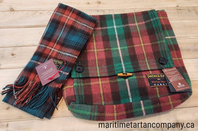 I have just 1 set of the Wool Messenger Bag and Lambswool Scarf combo set left

$90 plus tax and courier shipping

Reg $125 plus tax and shipping

To order visit

maritimetartancompany.ca/wool-products

Thompson Camel, PEI and New Brunswick Tartan

Maritime Tartan Co