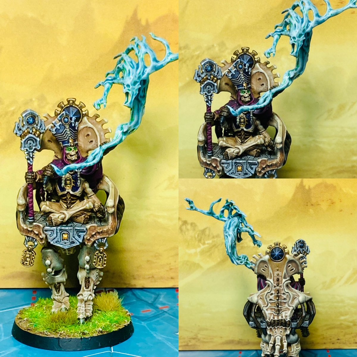 PeterpaintsWHU's tweet photo. Only need to finish Katakros after this and then I will call my OBR army done ! Hope you like my latest work !#warhammer #WarhammerCommunity #PaintingWarhammer #Warcom https://t.co/FVcu5Df60D
