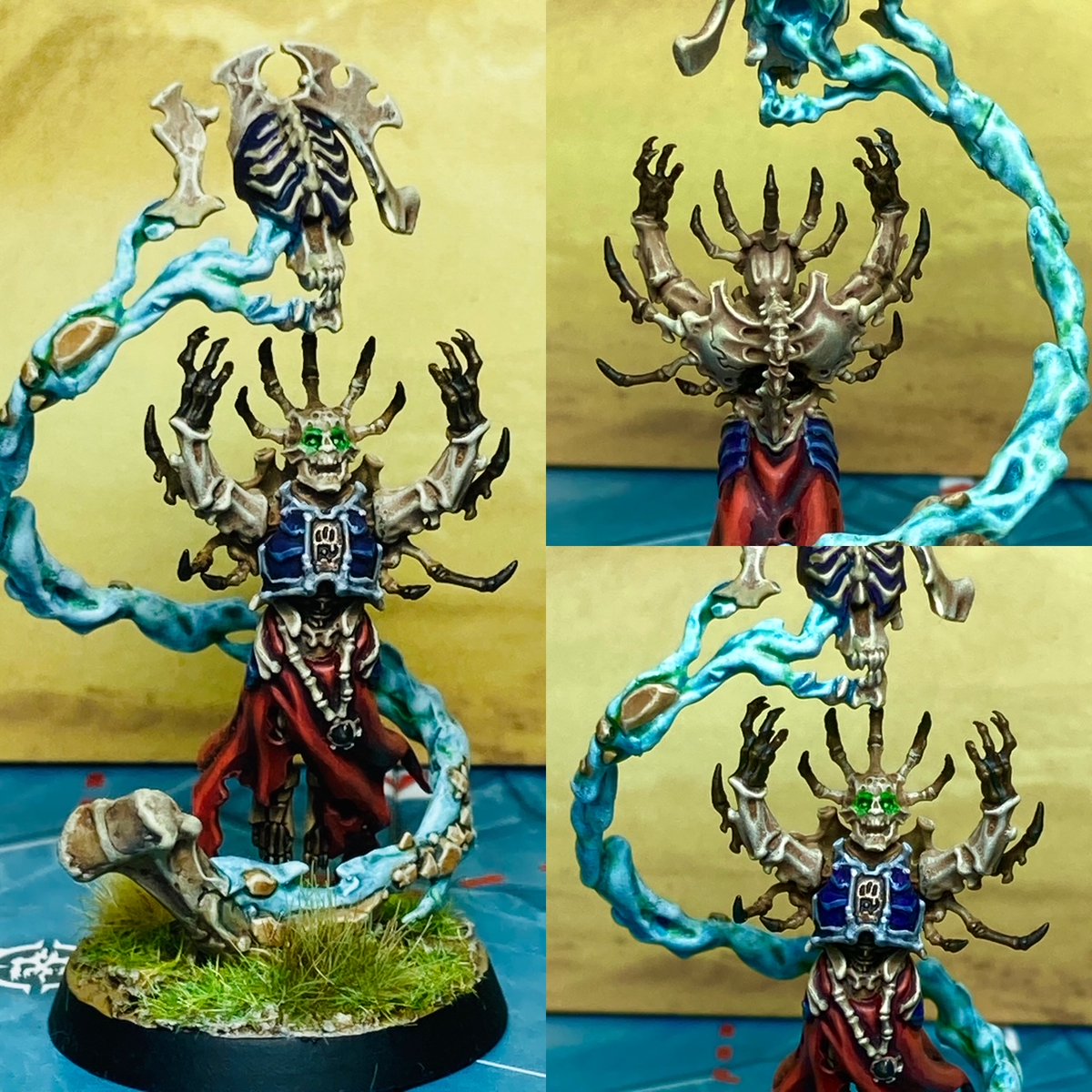 PeterpaintsWHU's tweet photo. Only need to finish Katakros after this and then I will call my OBR army done ! Hope you like my latest work !#warhammer #WarhammerCommunity #PaintingWarhammer #Warcom https://t.co/FVcu5Df60D
