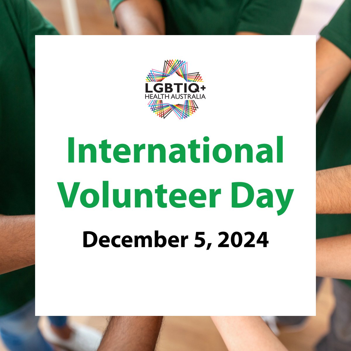 On International Volunteer Day, we extend our heartfelt thanks to everyone who volunteers for LGBTIQ+ causes and organisations across Australia.

If you’re interested in joining LHA as a volunteer, event host, or social media ambassador, click here: pulse.ly/yendxwjzlg