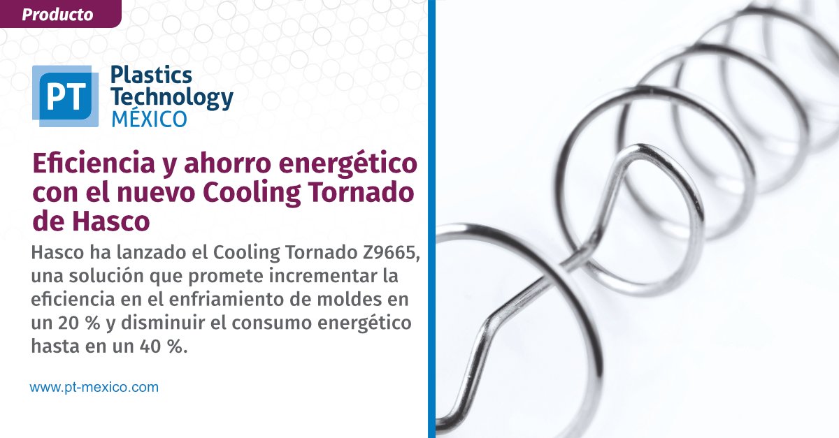 plastechmex's tweet image. [Producto] 🆕 #Hasco ha lanzado el Cooling Tornado Z9665, una solución que promete incrementar la eficiencia en el enfriamiento de moldes en un 20 % y disminuir el consumo energético hasta en un 40 %.

📌 Amplíe los detalles aquí: pt-mexico.com/productos/efic… 

#ManufacturaDePlásticos