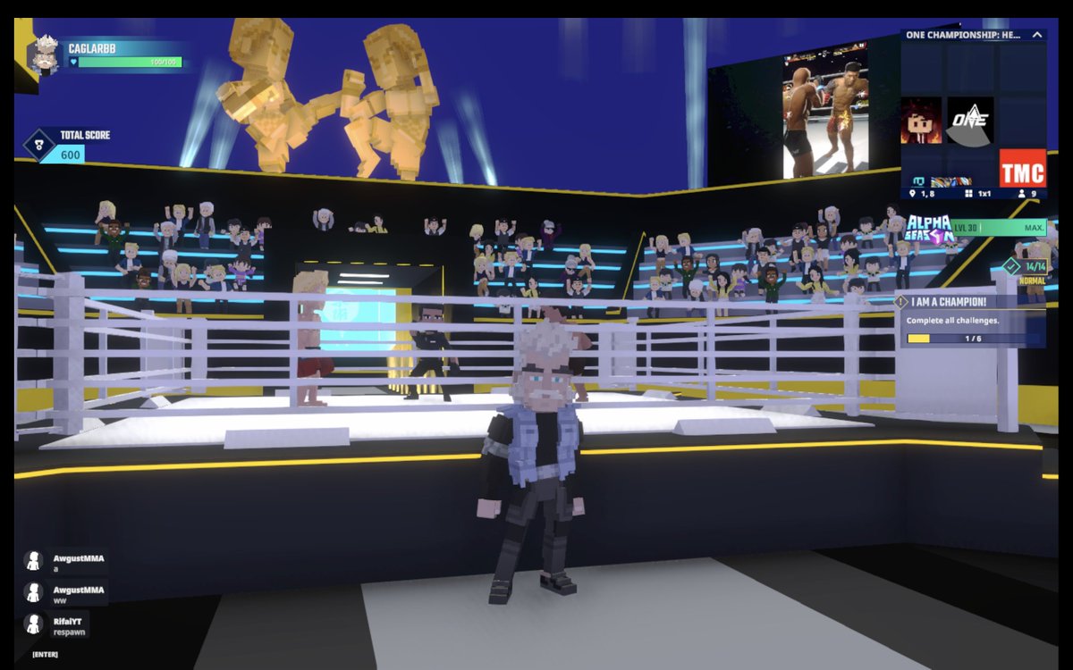 BerkmanCaglar's tweet photo. Entering the @ONEChampionship Stadium in Hero's Quest @TheSandboxGame. Time to become a legend! 🏟️🦸 https://t.co/5tsK96jHab #TheSandbox #AlphaSeason4 #AS4SocialChallenge https://t.co/ZCyam3shzN
