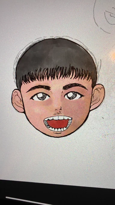 おはようございます。似顔絵楽しいよ 