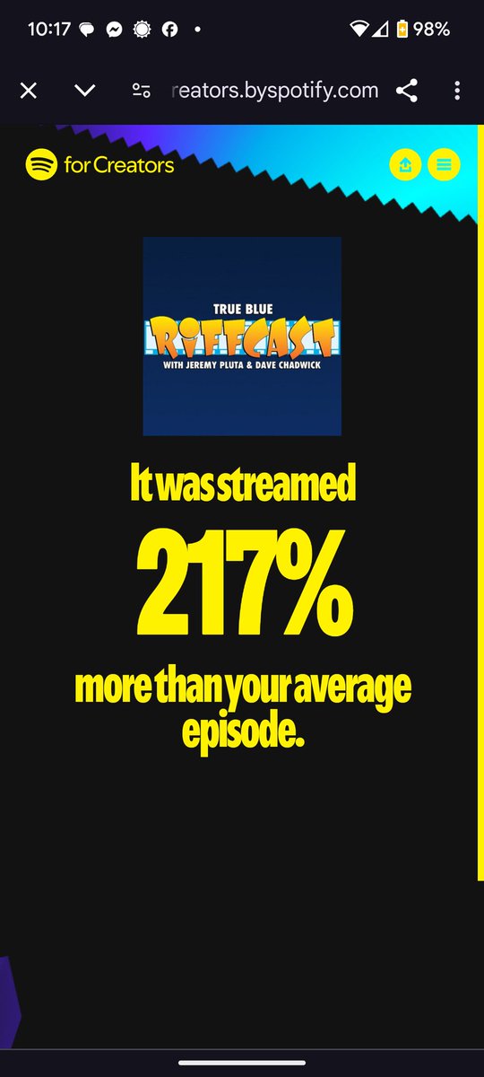 True Blue RiffCast tweet media