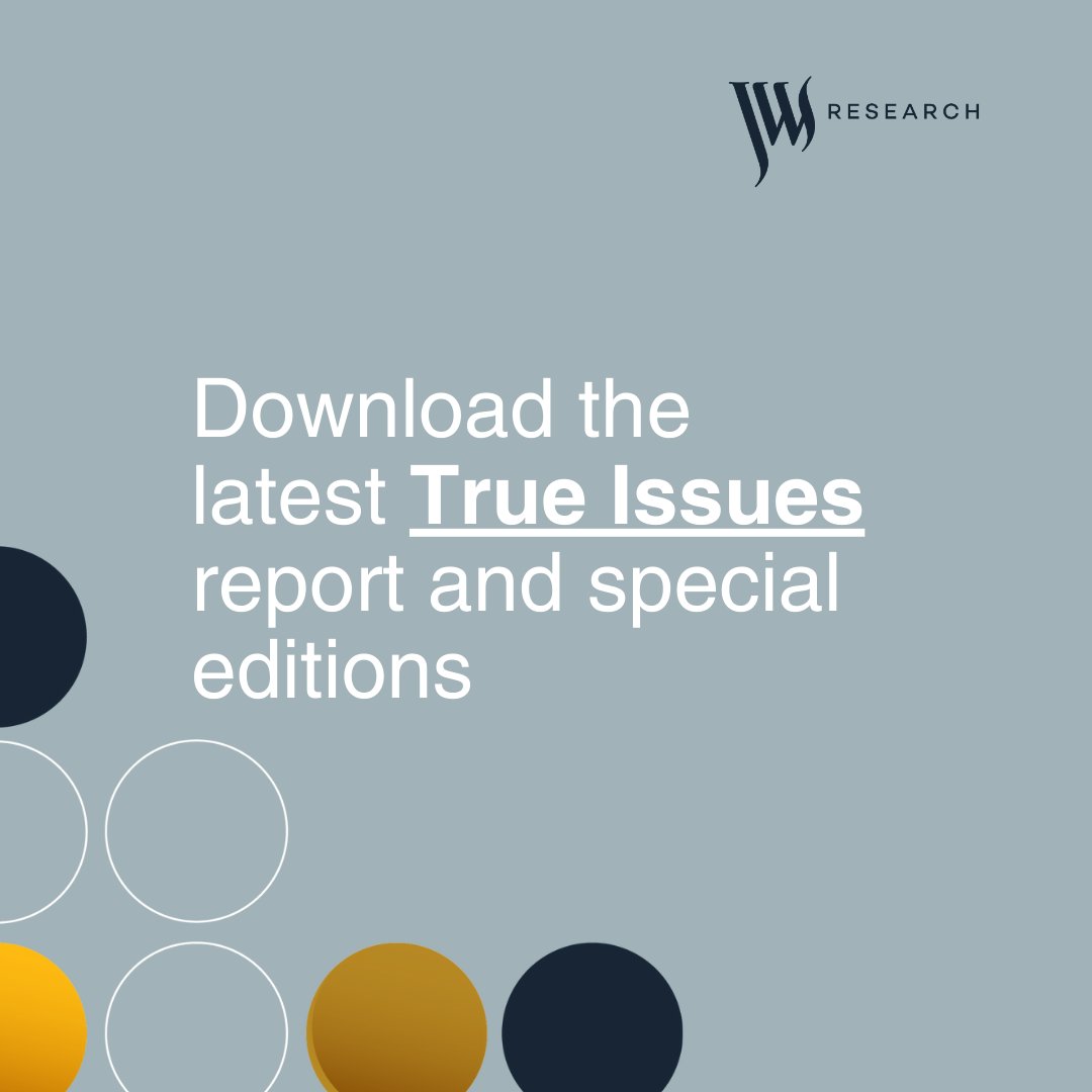 Our latest True Issues report PLUS two special editions are now available here: jwsresearch.com/latest-true-is…

#JWSResearch #TrueIssues #AusPol #LivingStandards #USElection