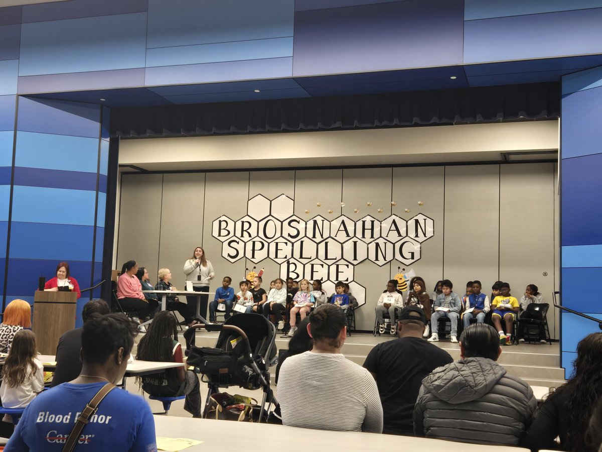 So excited for our <a href="/BrosnahanES/">Brosnahan Elementary</a> Spelling Bee! 🐝 
#BroncoTough