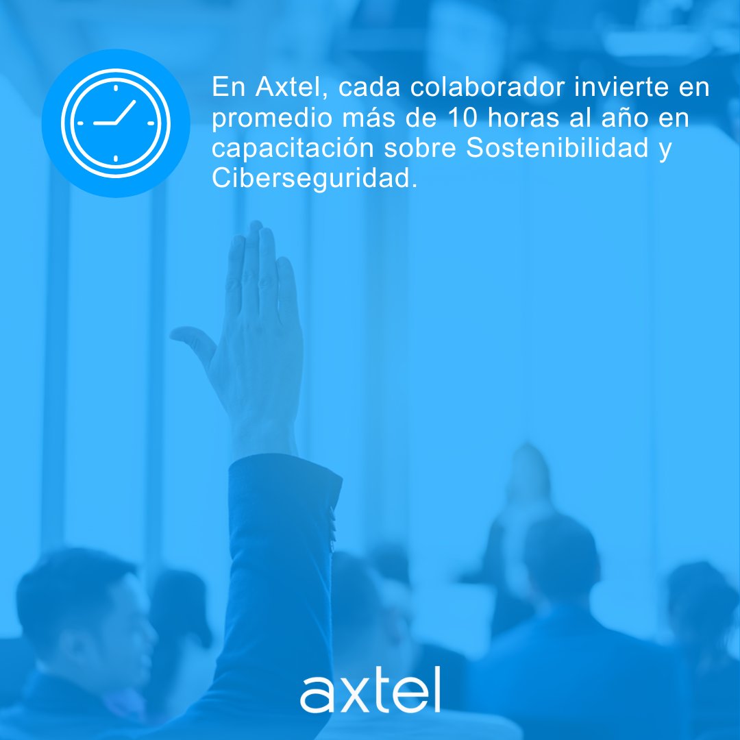 En 2023 invertimos más de 10 horas en promedio por colaborador en Sostenibilidad y Ciberseguridad y, para 2024 y 2025, seguiremos trabajando para superar ese logro.

💡 #Ciberseguridad #Sostenibilidad #TecnologíaQueConectaTuVida #Axtel