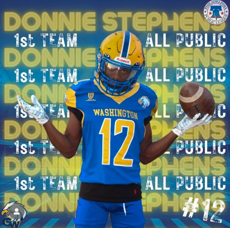9kdonniee's tweet photo. Alhamdulilliah, blessed to receive all pub representing George Washington high school thank you for a good senior year 🦅 
@GDub_Eagles_FB @GWCoachBrown @BrascheCoach https://t.co/UoL2dwEJo2