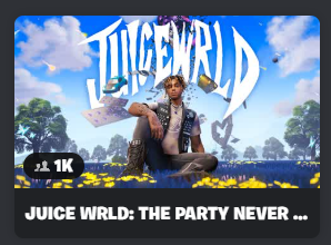 Have you tried Juice WRLD: The Party Never Ends yet?

We’ve made some updates recently—check it out and let us know what you think! 🧃

🎮 2887-7501-0767