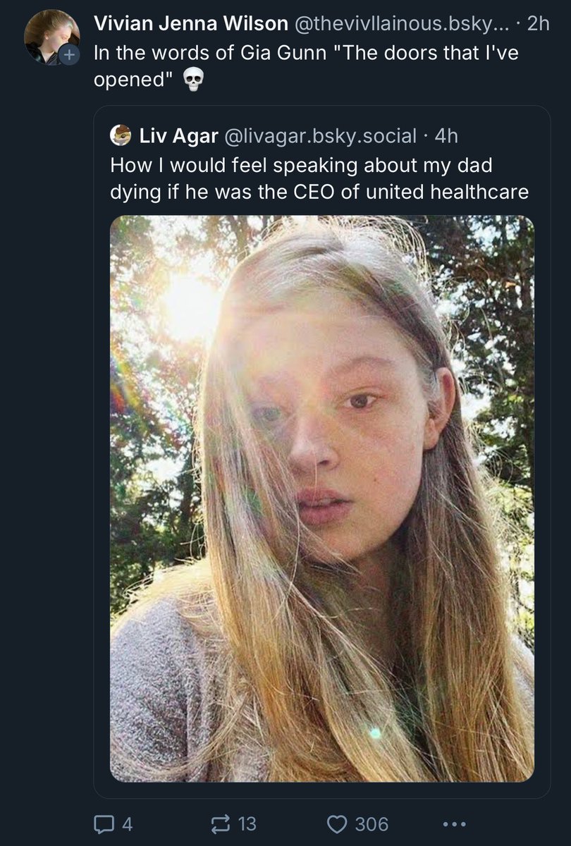 esjesjesj's tweet photo. Elon’s daughter implying that she probably wouldn’t feel too bad in a similar situation https://t.co/WilcxhaeYU