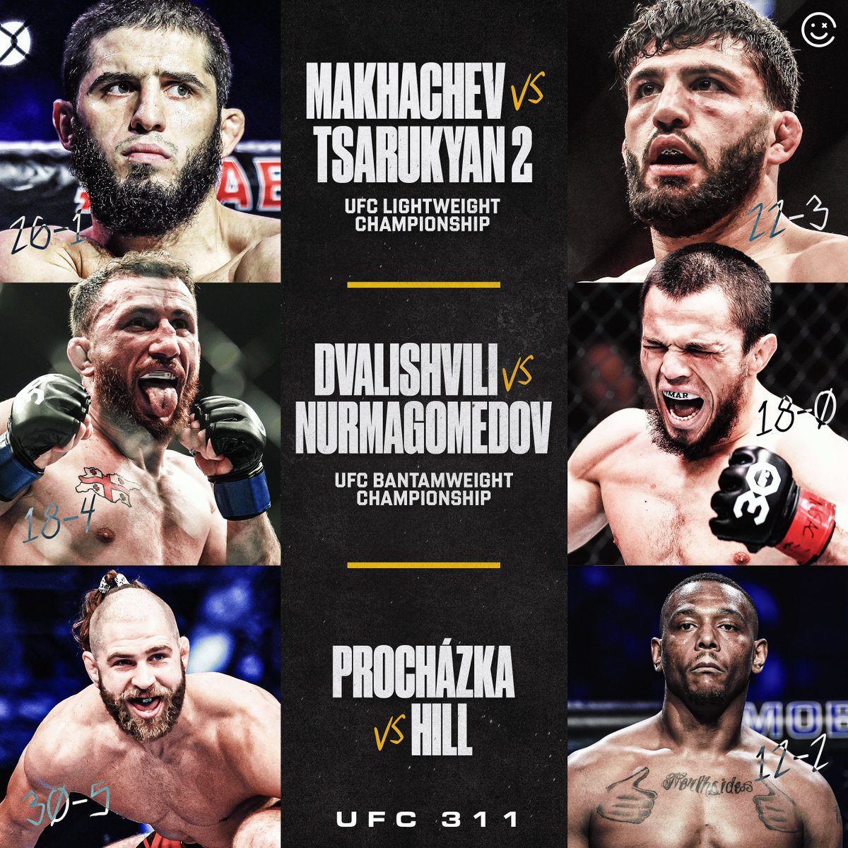 HappyPunch's tweet photo. Dana White really cooked with this Los Angeles card on January 18th 😮‍💨 #UFC311 https://t.co/Ie6rp37DoA