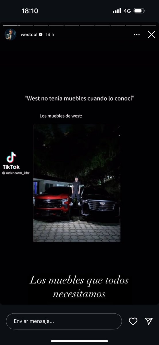 Westcol es el típico man espantajopo colombiano, con un afán de andar aparentando y presumiendo de lujos materiales.. ahhhh pero en su casa no les preocupa no tener ni donde sentarse a comer😴