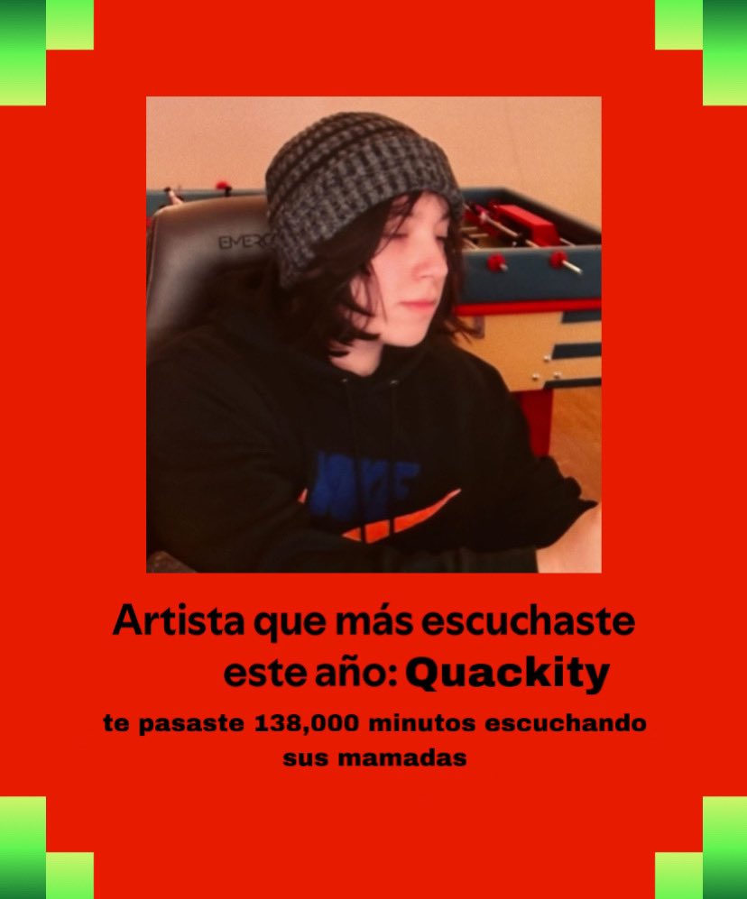 soldiexi's tweet photo. gracias quackity por el mejor spotify wrapped 🙏 https://t.co/S4suCiHM1m