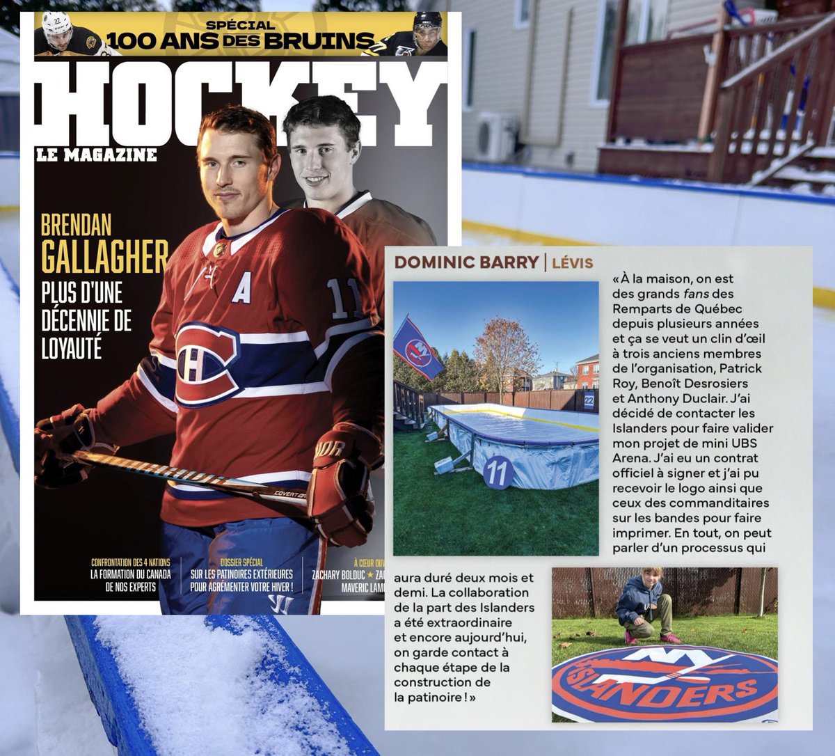 On parle de notre patinoire des Islanders dans <a href="/HockeyMagazine/">Hockey Le Magazine</a> du mois de décembre 🤩 En kiosque ce jeudi !