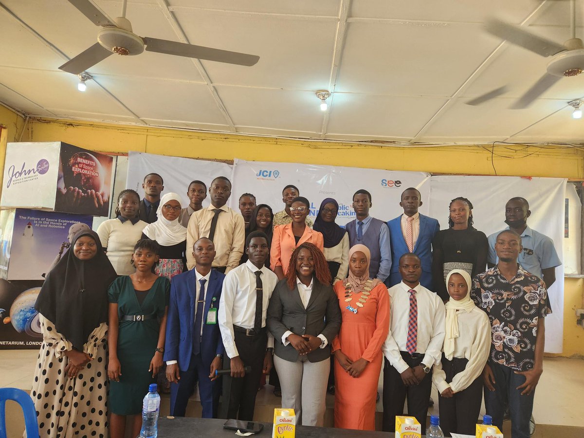 jcilautech's tweet photo. Pictures Highlight from Grand finale of inter-faculty public speaking contest 📸
Contestants got awarded massively according to their performances🤩🤩🤩
#publicspeakingcontest
#21stConvention
#ConventionWeek
#RISE
#JCINLAUTECH
#TheParadigmShift
#SEE
#JCINigeria
#JCI https://t.co/IXToTT5SV9