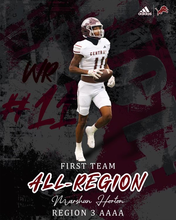 Central Football (@lionstrongfb) on Twitter photo Congrats to our Offensive 1st Team All Region 3 AAAA selections!
<a href="/JRobHarris2/">JR Harris 2027 QB</a> <a href="/JonazWalton/">Jonaz Walton</a> <a href="/Averytanner_2/">Avery Tanner</a> <a href="/MarshunHorton/">Marshun Horton</a>
Go Lions! 🧱
<a href="/NwGaFootball/">NwGa Football</a> <a href="/GradickSports/">Gradick Sports</a> Congrats to our Offensive 1st Team All Region 3 AAAA selections!
<a href="/JRobHarris2/">JR Harris 2027 QB</a> <a href="/JonazWalton/">Jonaz Walton</a> <a href="/Averytanner_2/">Avery Tanner</a> <a href="/MarshunHorton/">Marshun Horton</a>
Go Lions! 🧱
<a href="/NwGaFootball/">NwGa Football</a> <a href="/GradickSports/">Gradick Sports</a>