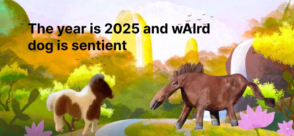 Weird_dog1's tweet photo. Fiat is inflating; memes are forever.
$weirddog is the currency of degens, disruptors, and those who know "weird" is the new cool. Who needs a bank when you’ve got Martha on-chain? 💸🦄
#weirddog #memecoin #MemeCoinSeason #Solana https://t.co/OETkvtU3Iu