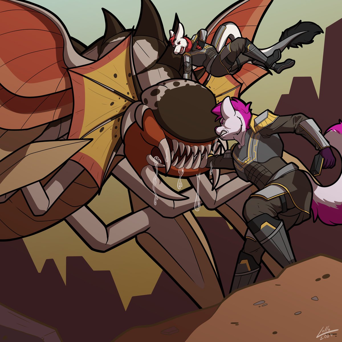 BullLollo's tweet photo. Commission for DarkChimera97 (FA)
Link: https://t.co/iO7SdNezAq

#Helldivers2 #furryart #furry #digitalart #fanart https://t.co/yQm7YkH8QZ