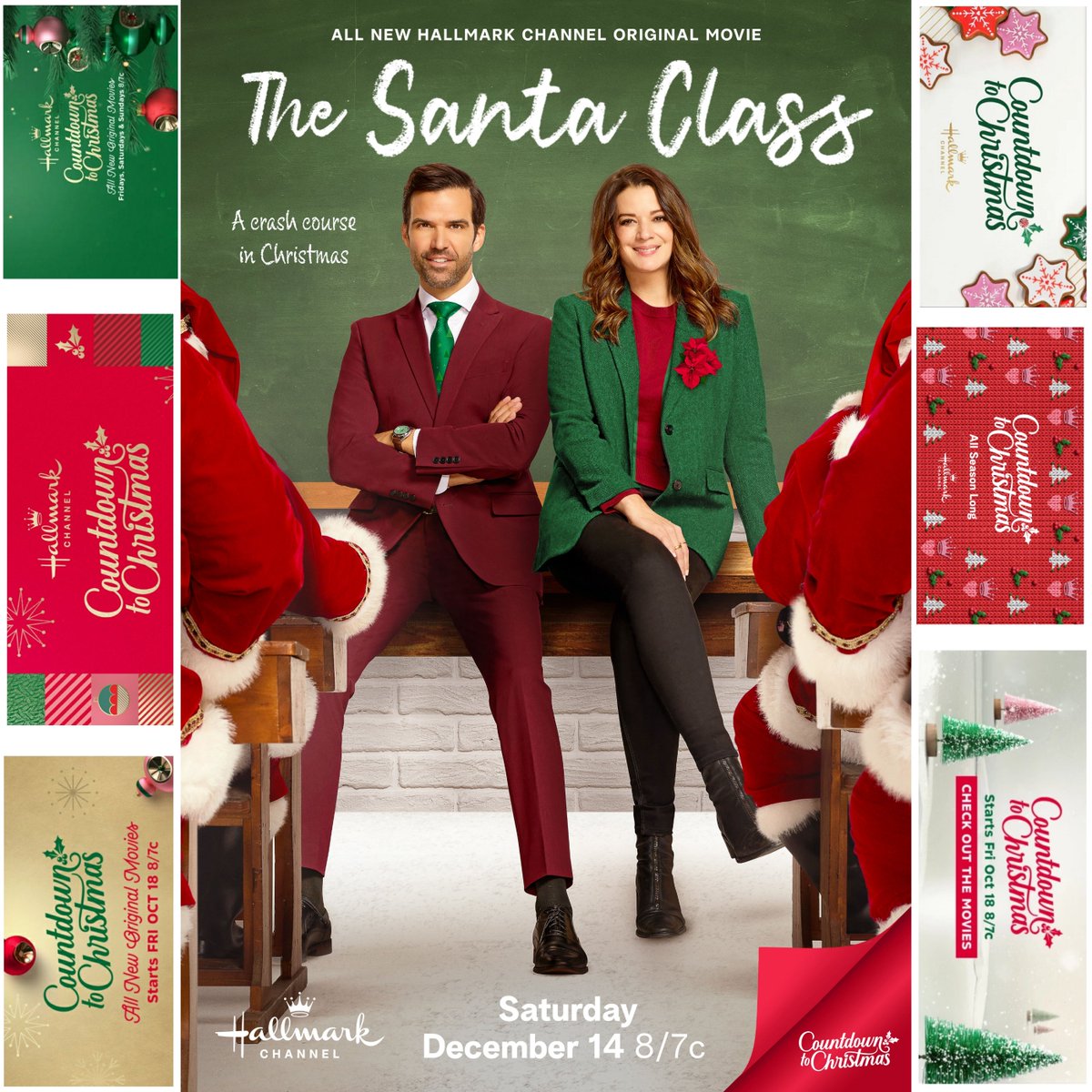 The Santa Class starring Kimberley Sustad and Benjamin Ayres gets its movie poster with the tag line: "A crash course in Christmas". Premiering Saturday 12/14 on Hallmark! 🎅🎅🎅🎅🎄💫🌲#TheSantaClass <a href="/KimberleySustad/">kimberley Sustad</a> <a href="/BenjaminAyres/">Benjamin Ayres</a> <a href="/Lucieguest/">Lucie Guest</a> <a href="/RussellHFilm/">Russell</a> 

📸 Hallmark Media