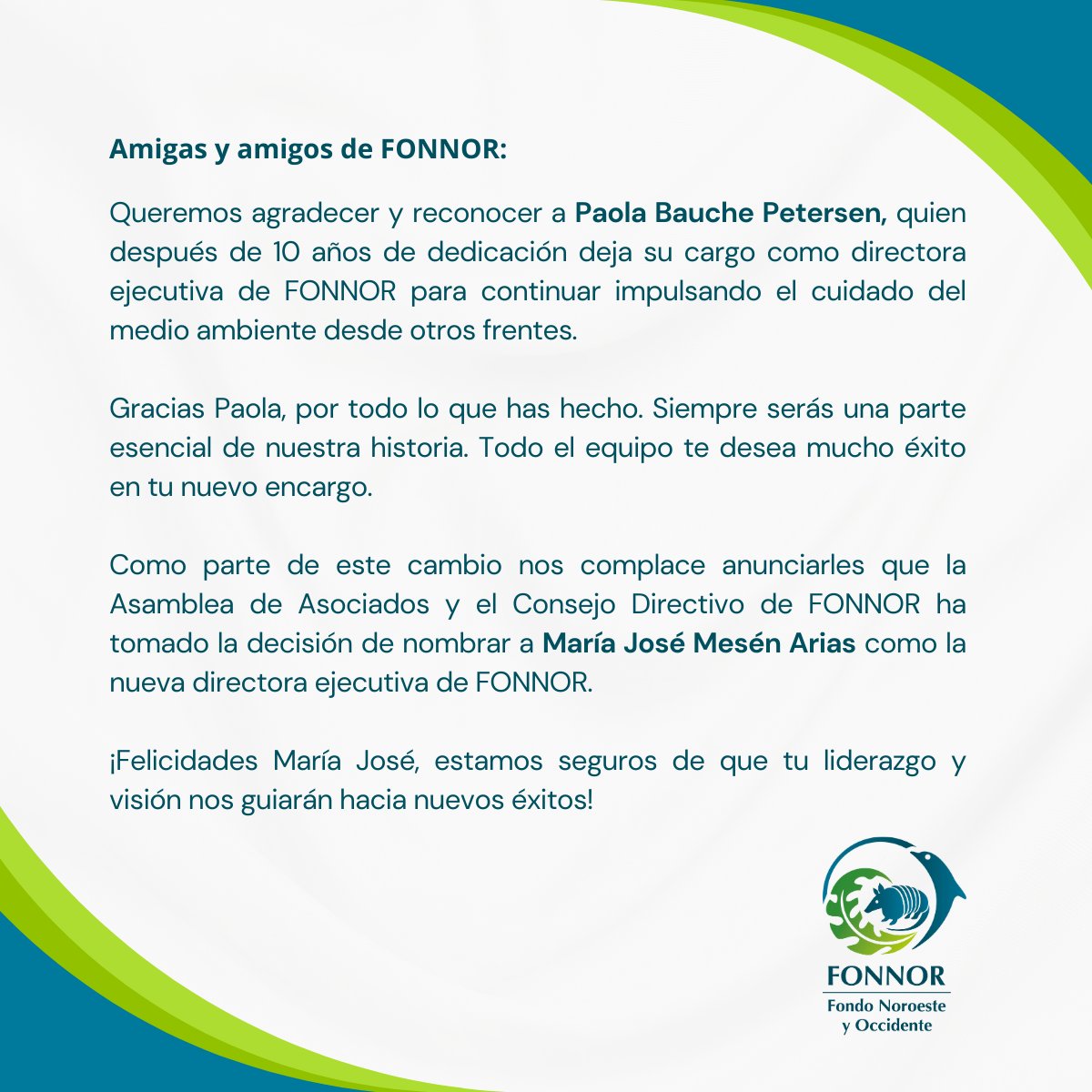 Gracias Paola 🥰
Felicidades María Jose´🥳
#FortalecerParaConservar 📣t.ly/83VN4