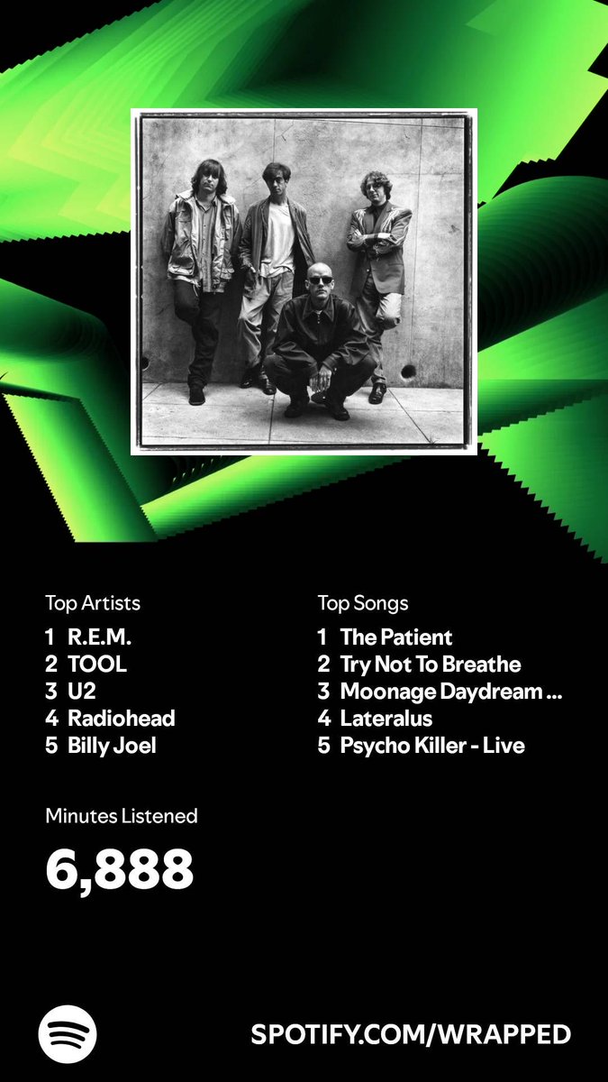 I listened for 6,888 minutes in 2024. What about you? #SpotifyWrapped   open.spotify.com/wrapped/share/…