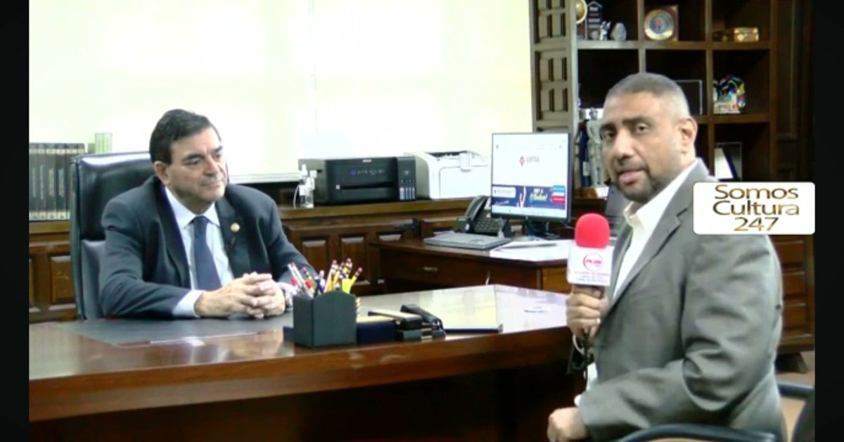 Entrevistando al rector de la USMA Mañana entrevista completa a las 10am por el canal PLUSTV y en nuestro canal de Youtube somoscultura247