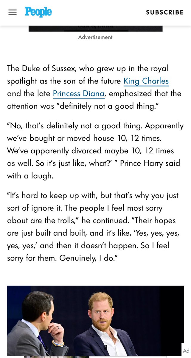 Sussex5525's tweet photo. The British media’s articles on Prince Harry and Meghan are now predictable jokes. The world now glimpses at them and laughs. The rinse &amp; repeat of falsehoods betrays the blackout the Sussexes have them under. The RF knows nothing to leak to them &amp; it’s transparent! #PrinceHarry https://t.co/8HEbxbkNvm