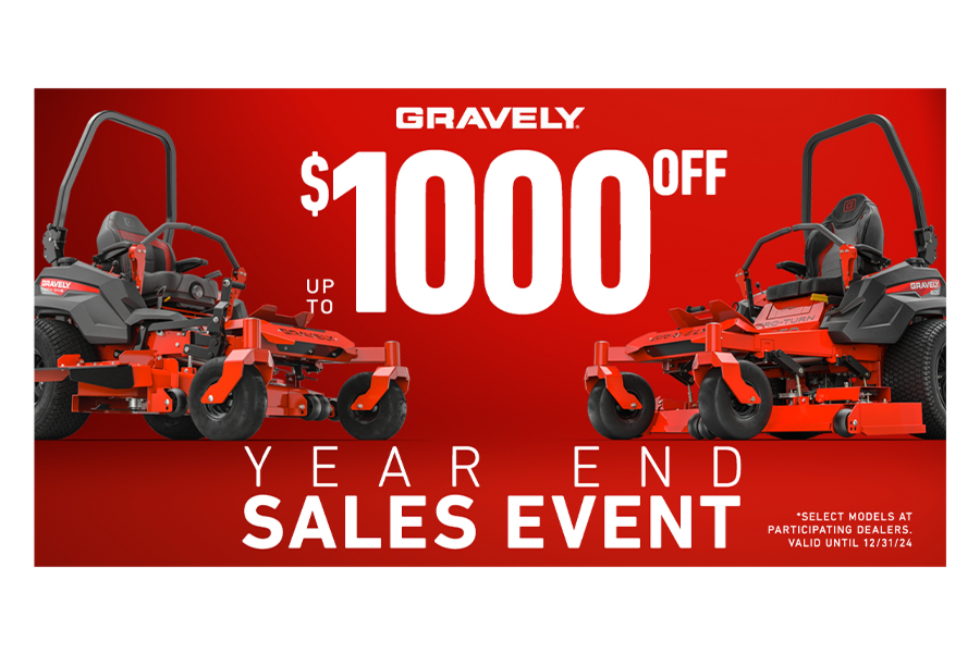 BylersEngine's tweet image. GRAVELY® YEAR END SALES EVENT
Save up to $1,000 on select Gravely zero-turn mowers, plus get additional warranty protection, Dec. 2-31, 2024. Details below.

As the end of the year draws near, Gravely is offering up big savings on commercial zero-turn mowers!

LIMITATIONS AND...