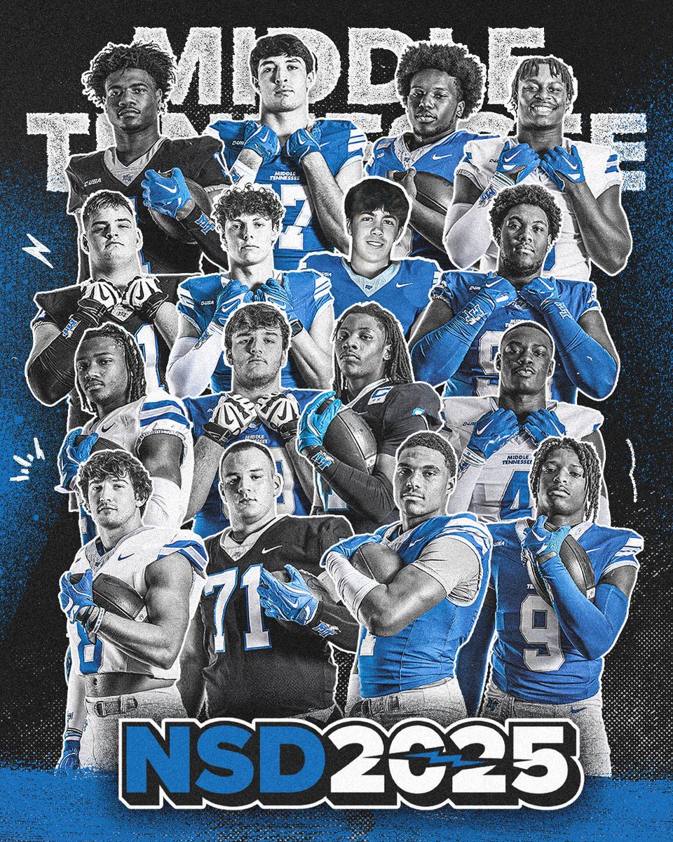 1️⃣6️⃣ strong additions to the Blue Raider Family on National Signing Day! ⚡️

#BoroBuiltMiddleMade
