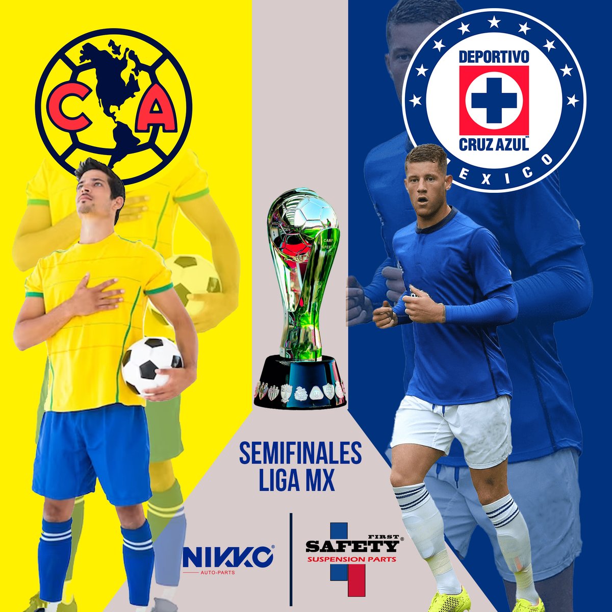 Habrá clásico joven 
América recibe a Cruz Azul,los de coapa siguen soñando con el tricampeonato, pero para eso deberán enfrentarse al líder del torneo. Safety Línea de Suspensión y Dirección te invita a disfrutar del partido de la jornada, América vs Cruz Azul
#NikkoAutoparts