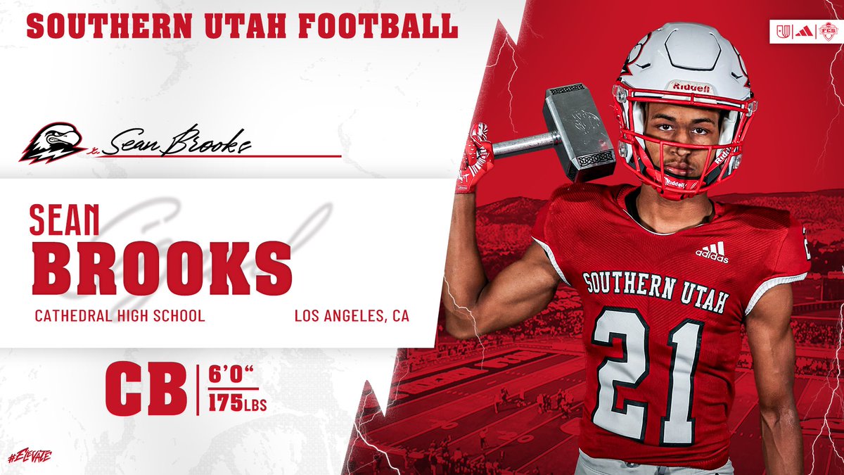 Southern Utah Football (@suufb_) on Twitter photo Welcome to Southern Utah Football, <a href="/sean21pt/">Sean brooks jr</a> βοΈ
β‘οΈ First Team All Angeles League
β‘οΈ 2x Division 3 Track Champion
β‘οΈ 2x CIF Track Finalist
#Elevate β‘οΈ #TBirdNation β‘οΈ #raisethehammer Welcome to Southern Utah Football, <a href="/sean21pt/">Sean brooks jr</a> βοΈ
β‘οΈ First Team All Angeles League
β‘οΈ 2x Division 3 Track Champion
β‘οΈ 2x CIF Track Finalist
#Elevate β‘οΈ #TBirdNation β‘οΈ #raisethehammer