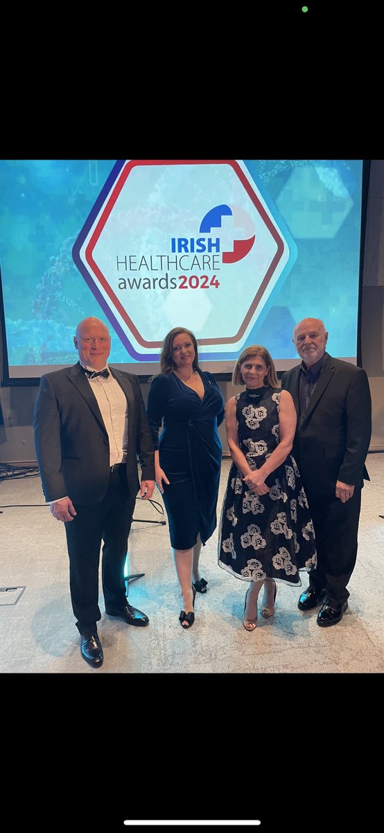 A lovely evening at the #IrishHealthcareAwards, it was an honour to be nominated for Patient Organisation Project of the Year.  Well done to all nominees and all the winners tonight, the real winners are the people we serve and after tonight there is a lot to be proud of 👏👏👏