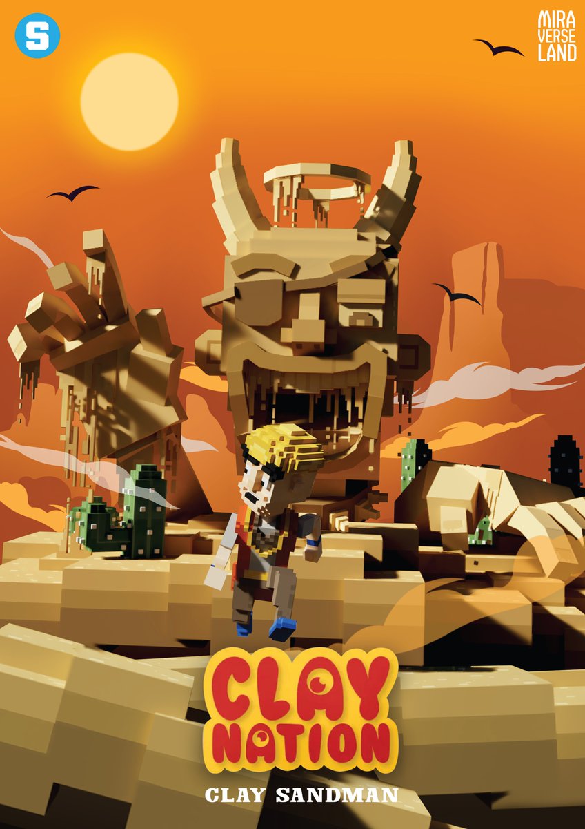 Clay Sandman 🌵
Among the vast desert Full of adventures beyond imagination. The Giant Sandman known as the Clay Nation were formed from sand. Maybe he just wants to say hello to you. Don't forget to greet them.
<a href="/VoxEdit/">VoxEdit</a> <a href="/TheSandboxGame/">The Sandbox</a> <a href="/claymates/">Clay Nation</a> 
#voxeditcontest