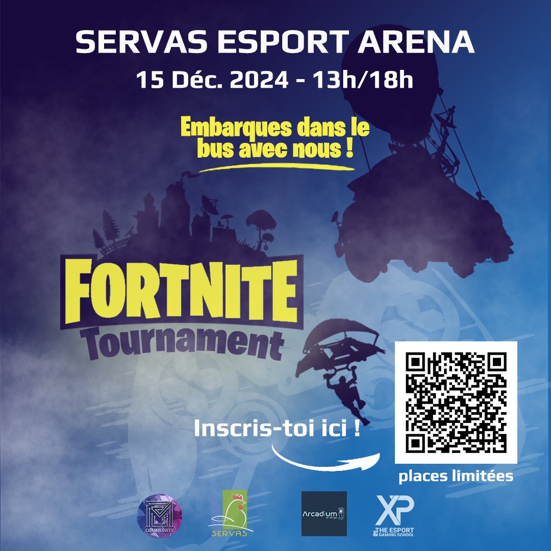 FMGCommunity's tweet image. 🌍Le tournoi Fortnite arrive à THE SEA !🎯

Survivras-tu jusqu’au bout et décrocheras-tu la Victory Royale ? 🏆

📅 15 décembre 2024
📍 Salle des Fêtes de Servas (01)
🔗 Infos &amp;amp; inscriptions : fb.me/e/6UVD579wn

#Fortnite #Esport #THESEA