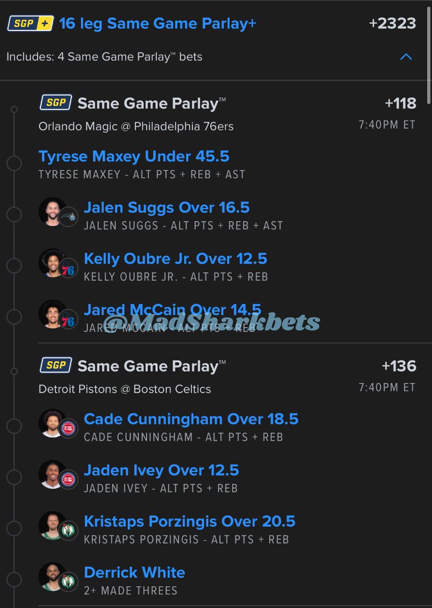 MadSharkBets's tweet photo. No sweat Nuke☢️

0.35u

#fanduel #draftkings #betmgm #Bet365 #Gambling #NoSweatBet #MadSharkBets https://t.co/UCfpMQt4JQ
